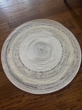 Handmade jelly roll rug/table mat